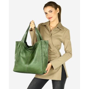 34■ Shopper Damen Schwarz & Beige Leder Tasche mit reißverschluss
